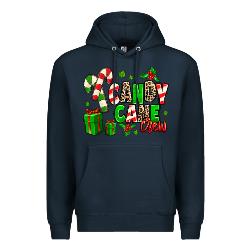Candy Cane Crew Premium Hoodie by MaliasSmallBusiness | Teevron
