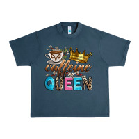 Midnight Navy caffeine queen Urban Heavy Tee - Zillion Design Studio
