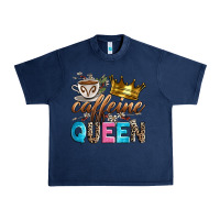Navy caffeine queen Urban Heavy Tee - Zillion Design Studio