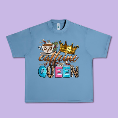 Caffeine Queen Urban Heavy Tee Designed By Zillion Design Studio