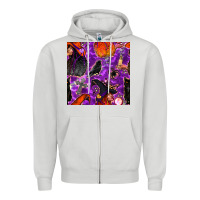 Dove Grey halloween witch seamless pattern Zipper Hoodie - BundleAndBundleShop