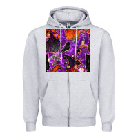 Halloween Witch Seamless Pattern Zipper Hoodie | Teevron