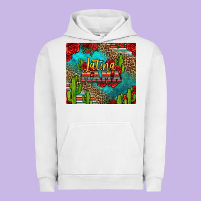 Latina Mama Urban Hoodie Designed By Jasminsmagicworld