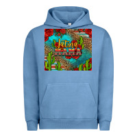 Pigment Pebble Blue latina mama Urban Hoodie - Jasminsmagicworld