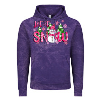 Cloud Purple pink christmas let it snow Vintage Hoodie - Zillion Design Studio