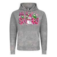 Cloud Rock pink christmas let it snow Vintage Hoodie - Zillion Design Studio