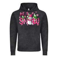 Vintage Black pink christmas let it snow Vintage Hoodie - Zillion Design Studio