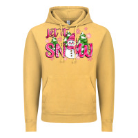 Vintage Mustard pink christmas let it snow Vintage Hoodie - Zillion Design Studio