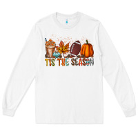 White tis the season Long Sleeve Tee - RacoonDesign