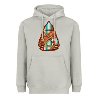 Moon Dust turquoise serape tooled leather arrowhead Heavyweight Hoodie - Jasminsmagicworld