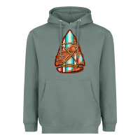 Sage turquoise serape tooled leather arrowhead Heavyweight Hoodie - Jasminsmagicworld