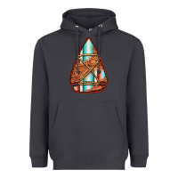 Smoke turquoise serape tooled leather arrowhead Heavyweight Hoodie - Jasminsmagicworld