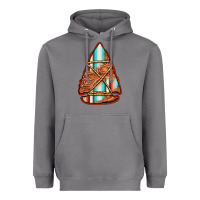 Storm turquoise serape tooled leather arrowhead Heavyweight Hoodie - Jasminsmagicworld