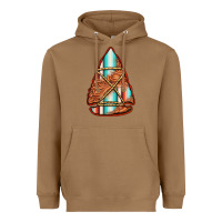Toasted Coconut turquoise serape tooled leather arrowhead Heavyweight Hoodie - Jasminsmagicworld