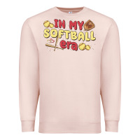 Pale Pink in my softball era Premium Sweatshirt - MaliasSmallBusiness