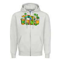Dove Grey st patricks coffee Zipper Hoodie - AdoDesignShop