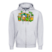 Heather Grey st patricks coffee Zipper Hoodie - AdoDesignShop