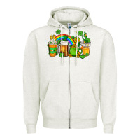 Oatmeal Heather st patricks coffee Zipper Hoodie - AdoDesignShop