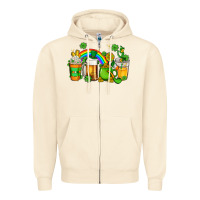 Sandshell st patricks coffee Zipper Hoodie - AdoDesignShop