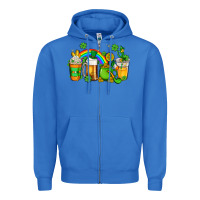 True Royal st patricks coffee Zipper Hoodie - AdoDesignShop