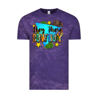 Cloud Purple hey there cowboy Vintage Tee - Zillion Design Studio