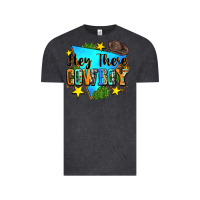Vintage Black hey there cowboy Vintage Tee - Zillion Design Studio