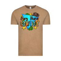 Vintage Coffee hey there cowboy Vintage Tee - Zillion Design Studio
