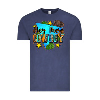 Vintage Denim hey there cowboy Vintage Tee - Zillion Design Studio