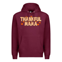 Burgundy Thankful Mama Premium Hoodie - MaliasSmallBusiness