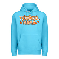 Ocean Blue Thankful Mama Premium Hoodie - MaliasSmallBusiness