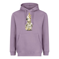 Lavender Cockatoo Bird Heavyweight Hoodie - LillyAllenDesigns