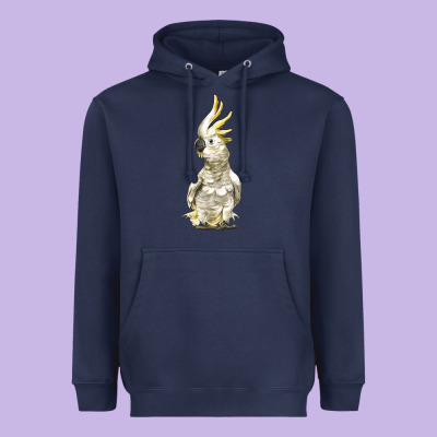Cockatoo Bird Heavyweight Hoodie Designed By Lillyallendesigns