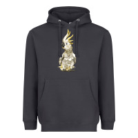 Smoke Cockatoo Bird Heavyweight Hoodie - LillyAllenDesigns