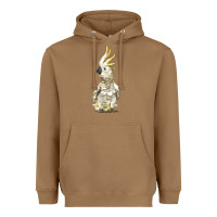 Toasted Coconut Cockatoo Bird Heavyweight Hoodie - LillyAllenDesigns