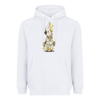 White Cockatoo Bird Heavyweight Hoodie - LillyAllenDesigns