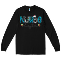 Black Nurse life Long Sleeve Tee - CowhideDigitalArt
