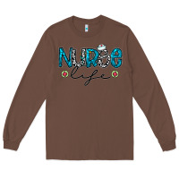 Chestnut Nurse life Long Sleeve Tee - CowhideDigitalArt