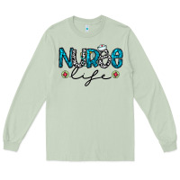 Matcha Nurse life Long Sleeve Tee - CowhideDigitalArt