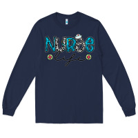 Navy Nurse life Long Sleeve Tee - CowhideDigitalArt