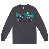 Smoke Nurse life Long Sleeve Tee - CowhideDigitalArt