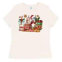 Bone santa fuel coffee cups Ladies Tee - AdoDesignShop