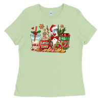 Matcha santa fuel coffee cups Ladies Tee - AdoDesignShop