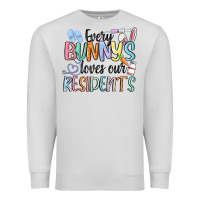 Dove Grey every bunny loves our residents Premium Sweatshirt - MaliasSmallBusiness
