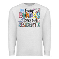 Oatmeal Heather every bunny loves our residents Premium Sweatshirt - MaliasSmallBusiness