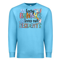 Ocean Blue every bunny loves our residents Premium Sweatshirt - MaliasSmallBusiness