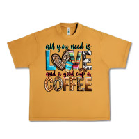 Peanut Butter all you need is love and a good cup of coffee Urban Heavy Tee - Zillion Design Studio