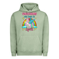 Pigment Oil Green unicorns are born in april Urban Hoodie - Jasminsmagicworld