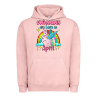 Pigment Salmon unicorns are born in april Urban Hoodie - Jasminsmagicworld