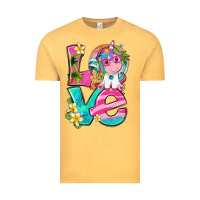 Vintage Mustard love summer unicorn Vintage Tee - texasbilliewilder