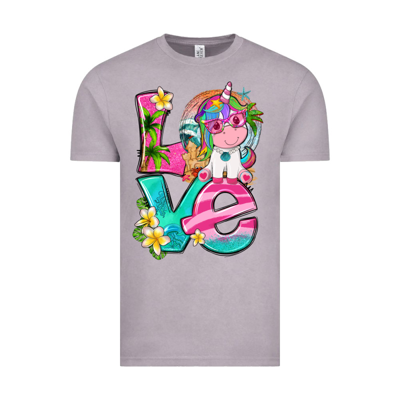Love Summer Unicorn Vintage Tee by texasbilliewilder | Teevron